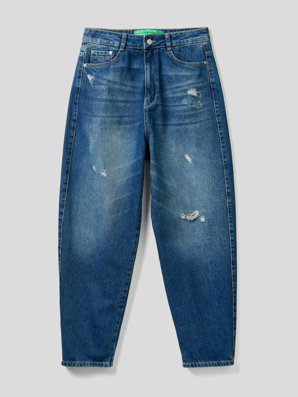 Vaqueros carrot fit en denim de 100 % algodón image number 1