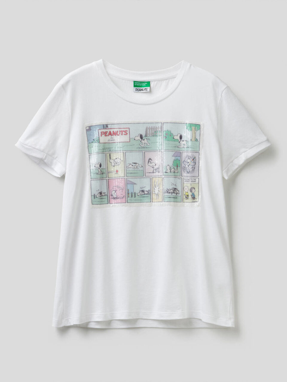 Camiseta con panel de lentejuelas image number 1