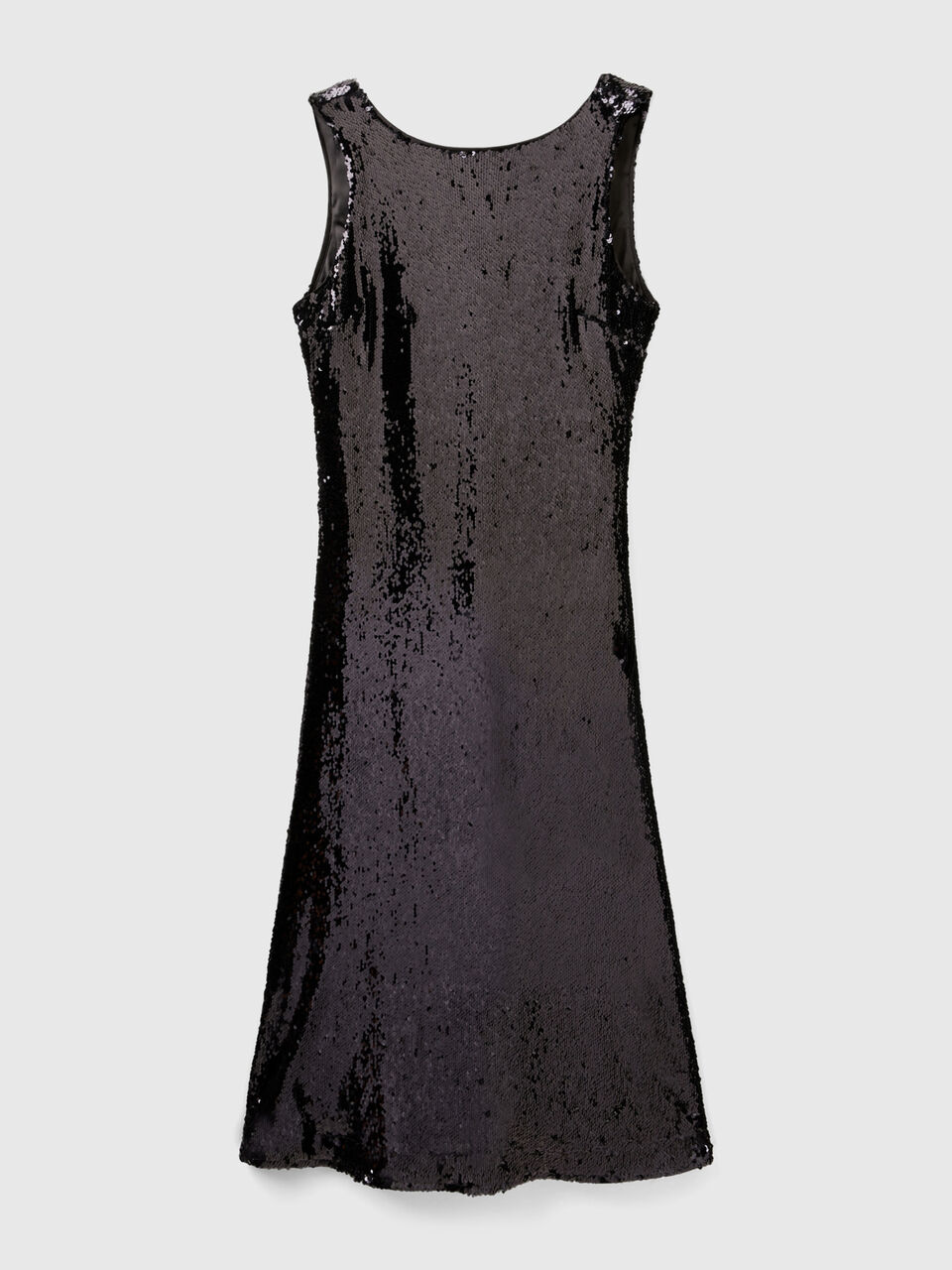 Vestido largo de lentejuelas para mujer negro Bolf A1228