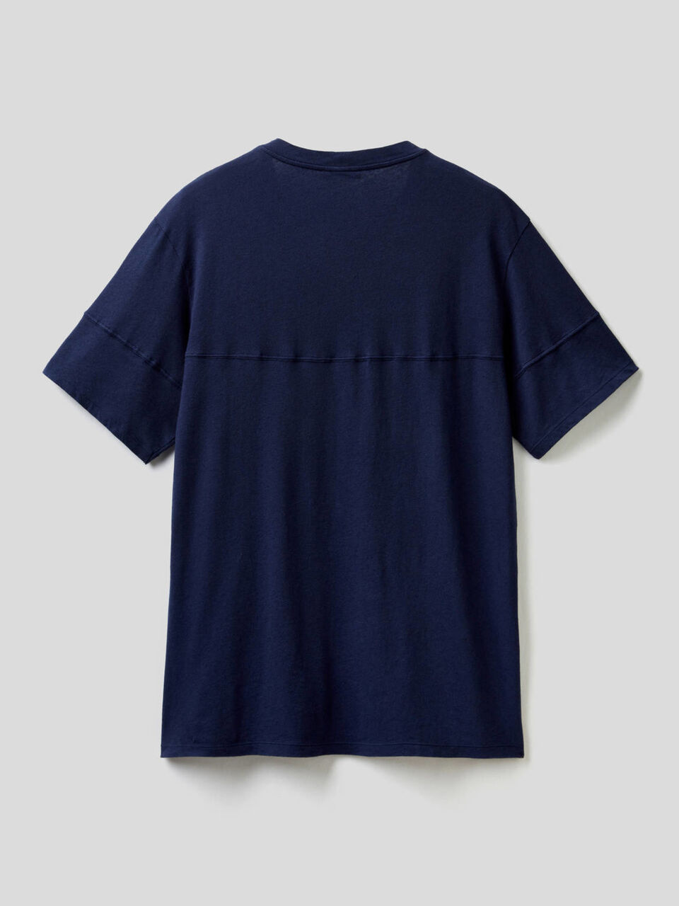 Camiseta lisa de lino mixto image number 2
