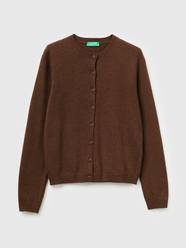 Cárdigan de mezcla de lana y cachemira Mujer