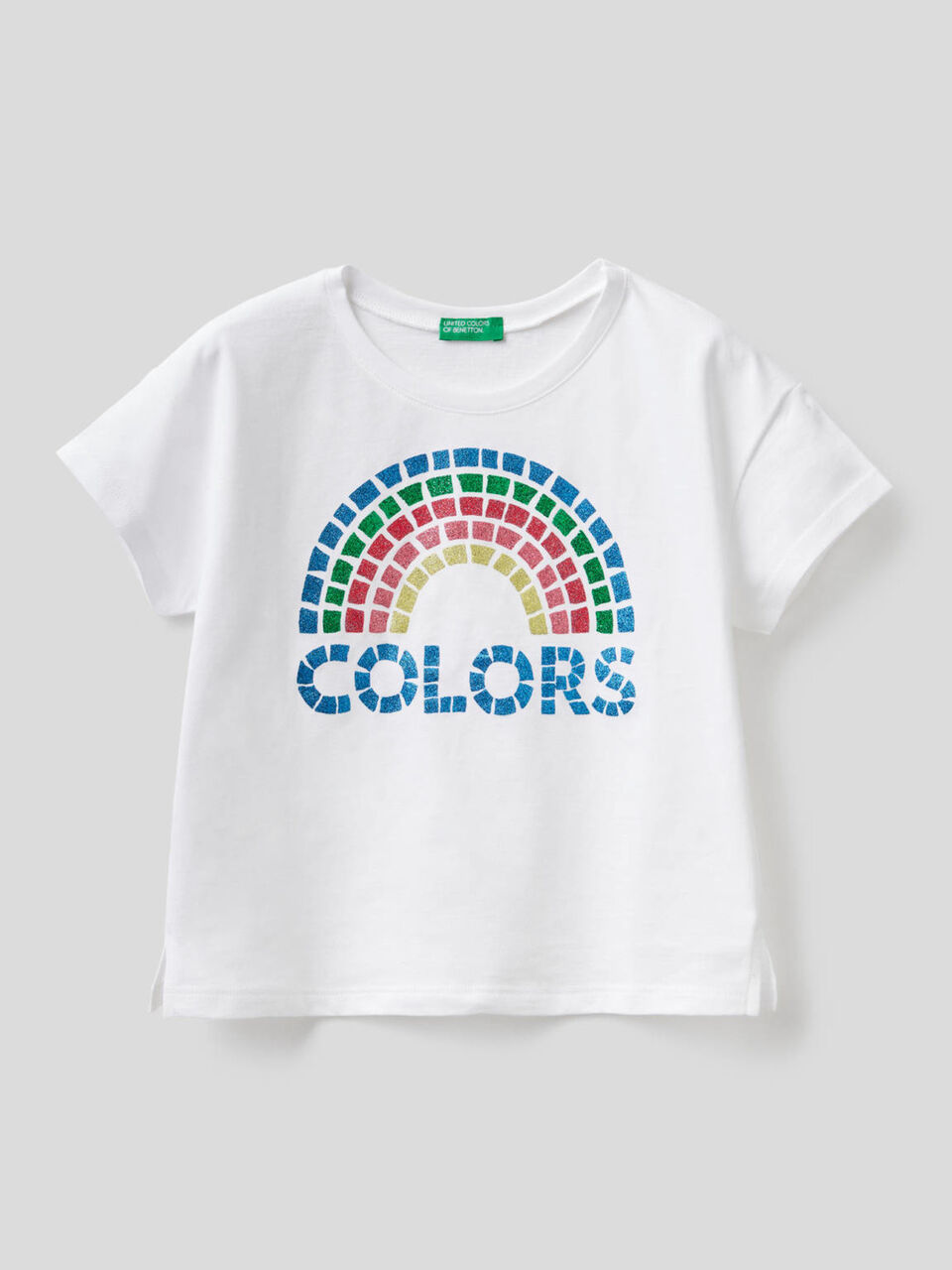 Camiseta con estampado de glitter image number 1