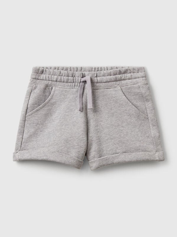 Pantalón corto polar 100% algodón. Niña