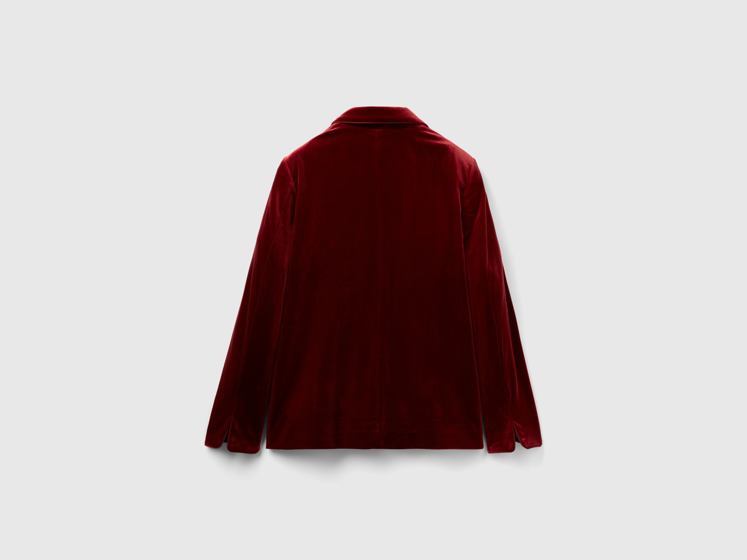 Blazer de terciopelo liso Burdeos Benetton
