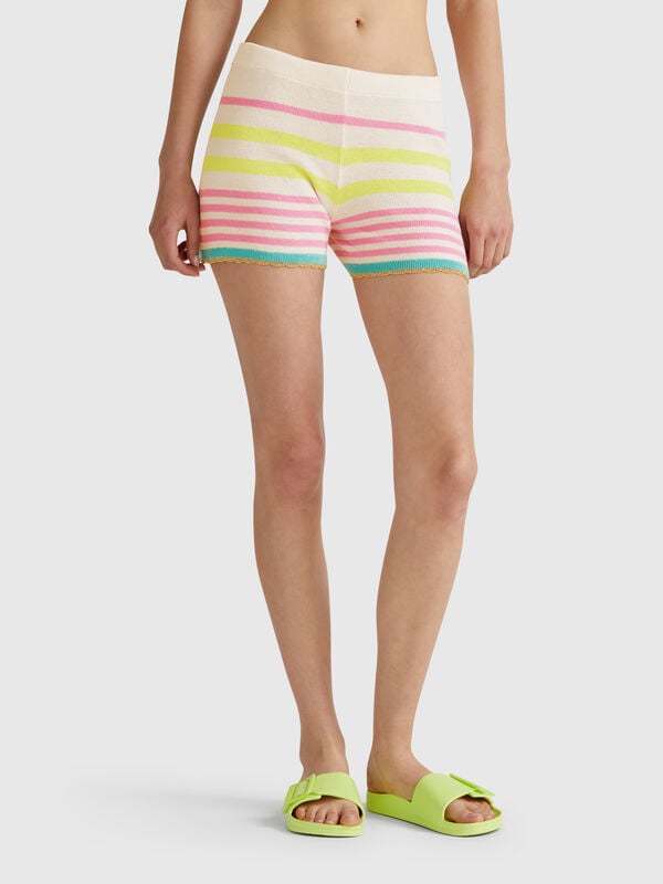 Short punto rayas Mujer
