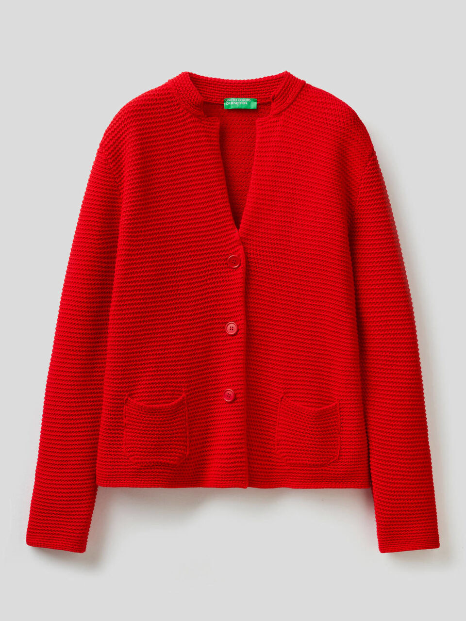Chaqueta de punto de 100 % algodón image number 1