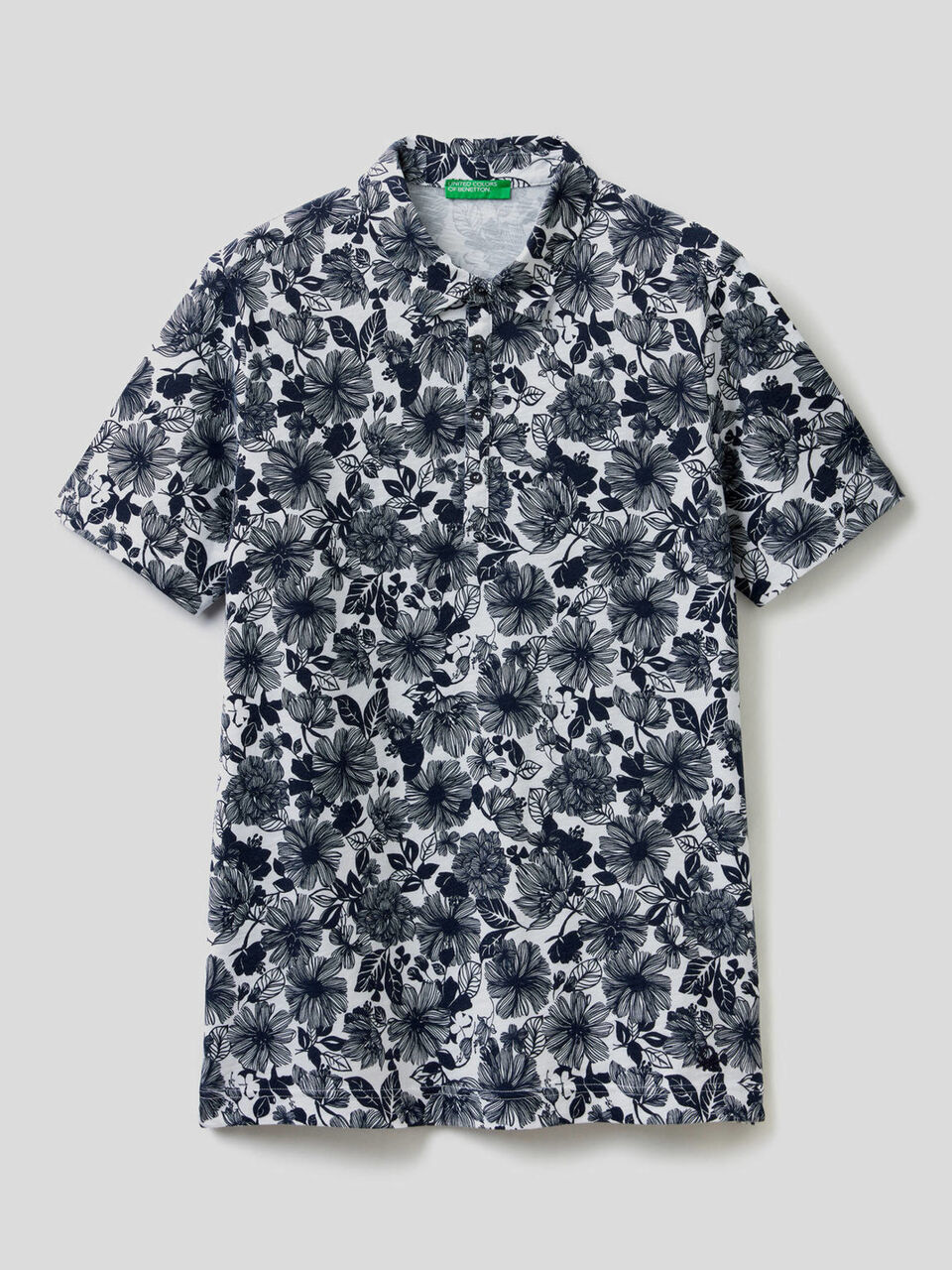 Polo estampado de 100% algodón image number 1