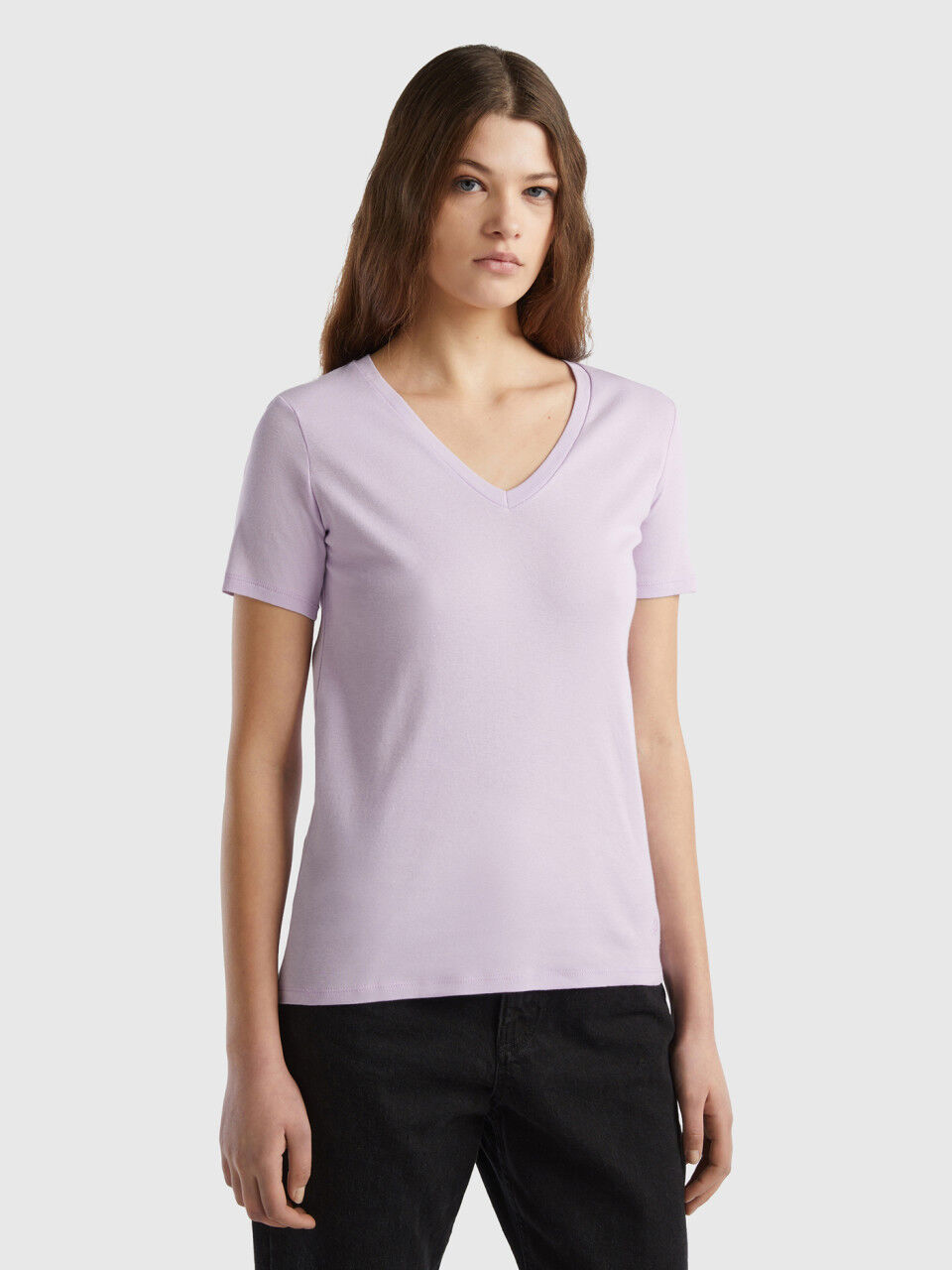 Camisetas basicas benetton on sale mujer