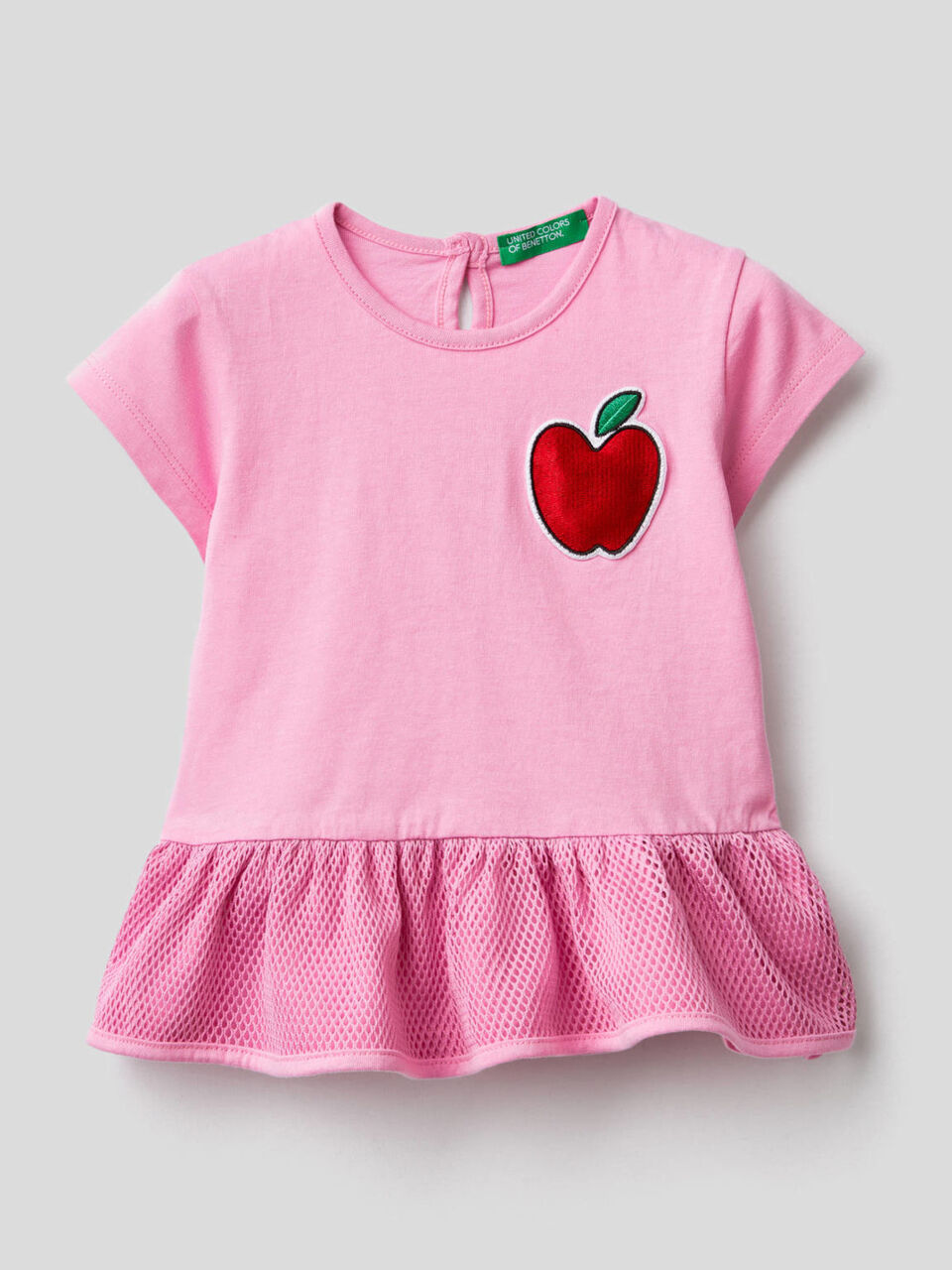 Camiseta con volante y parche sonoro image number 1