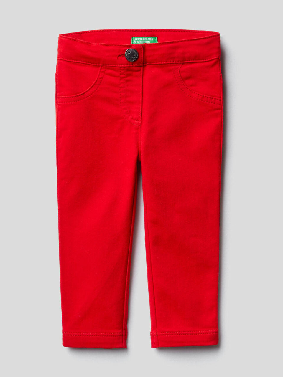 Pantalón de algodón elástico mixto image number 1