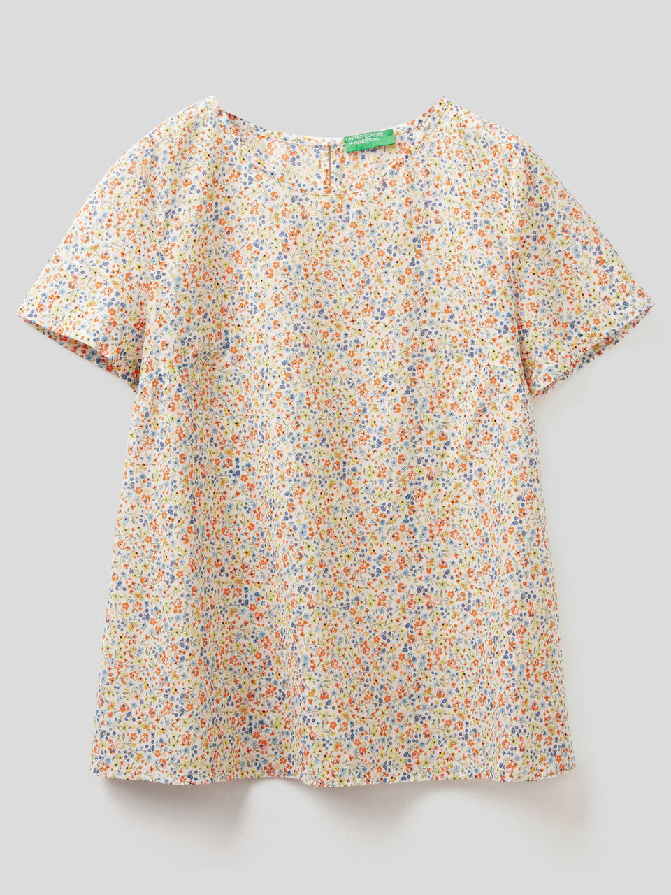 Blusa estampada de algodón 100 % image number 1