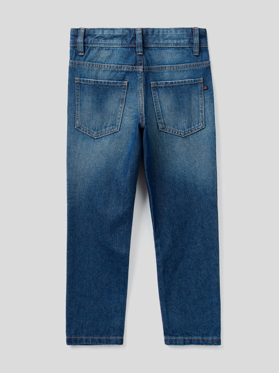 Vaqueros rectos en denim de 100 % algodón image number 2