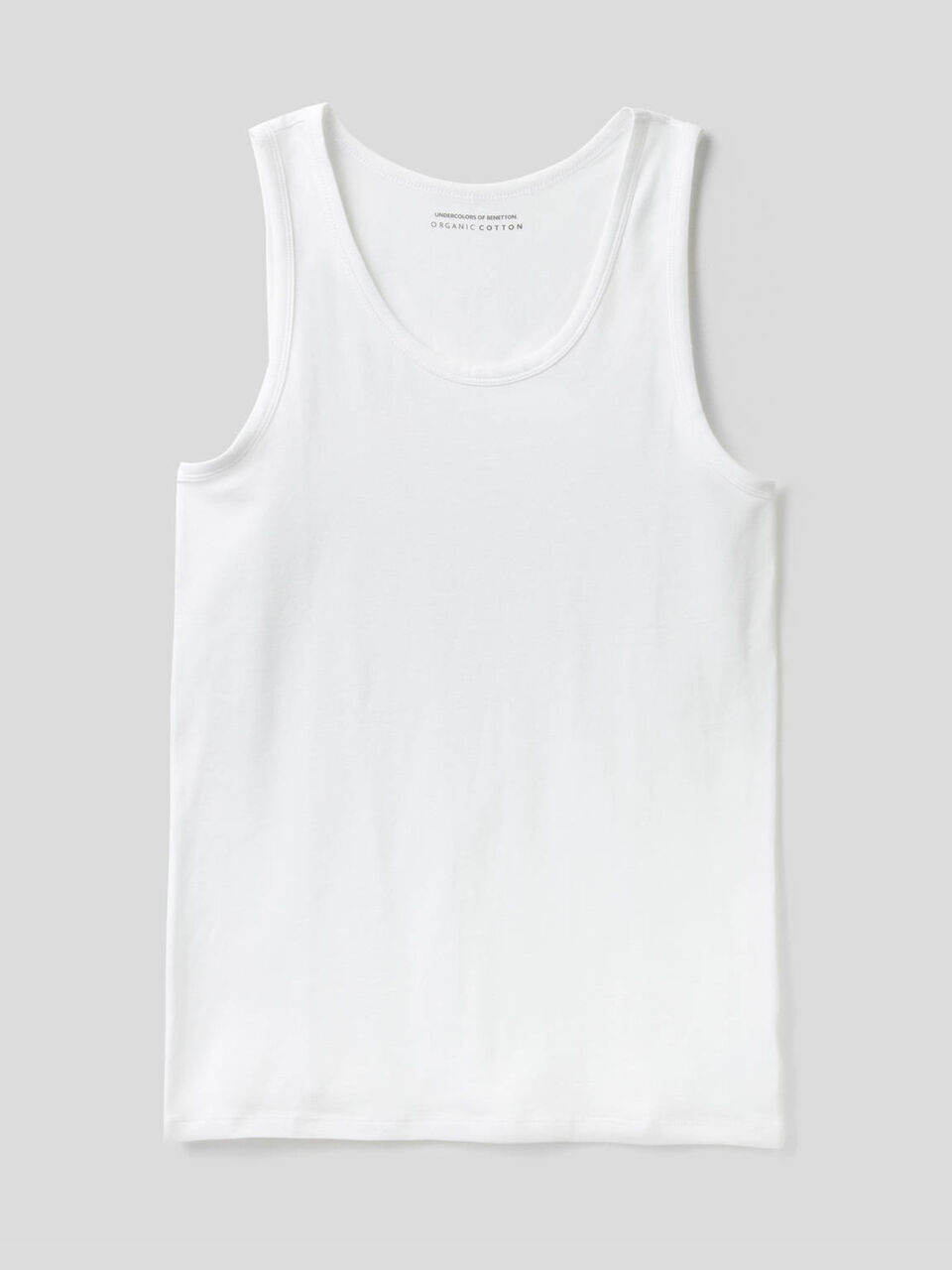Camiseta de tirantes de algodón orgánico elástico image number 1