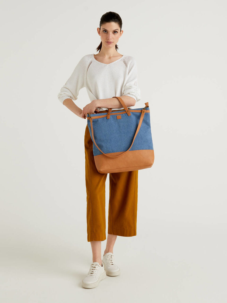 Bolso shopper de lona image number 2
