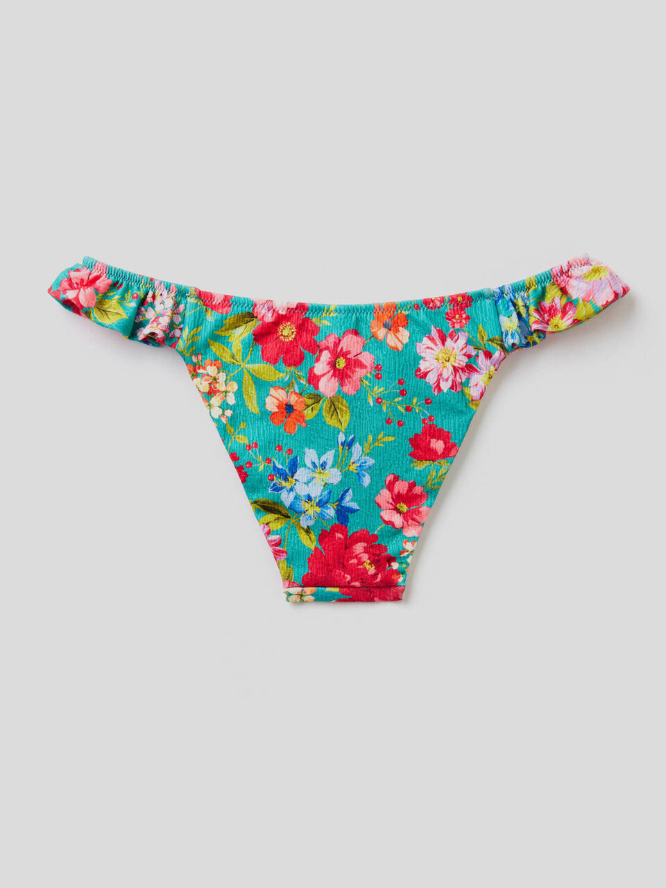 Braguita de bikini estampada con volantes image number 2