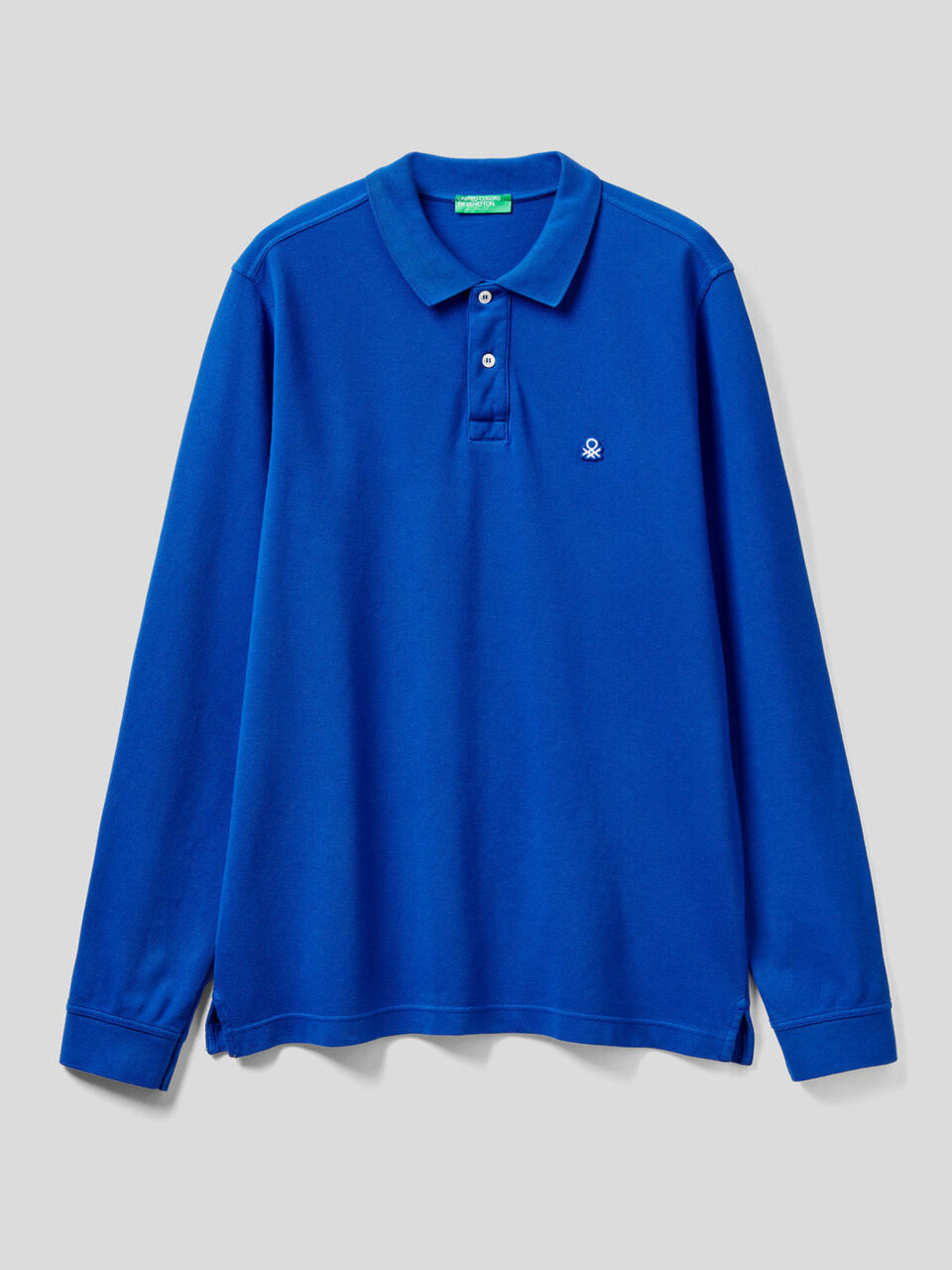 Polo de manga larga de 100 % algodón image number 1