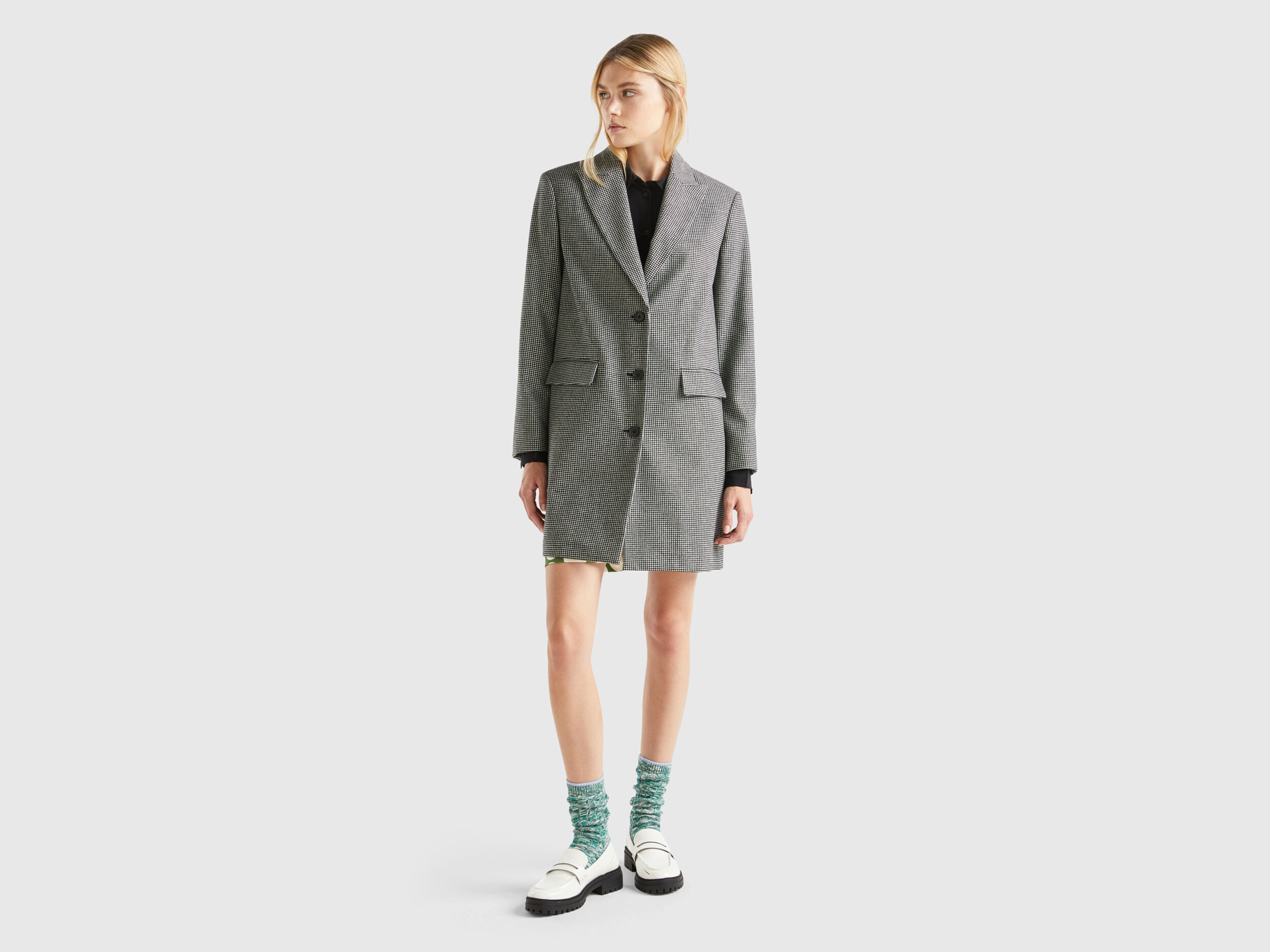 Abrigo gris de pa帽o new arrivals