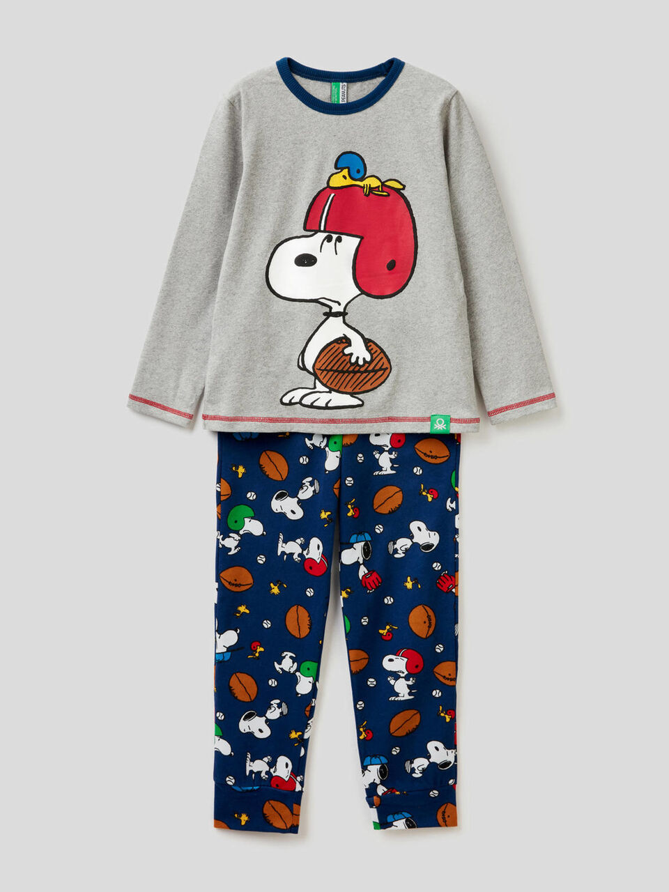 Pijama largo con estampado de Snoopy image number 1