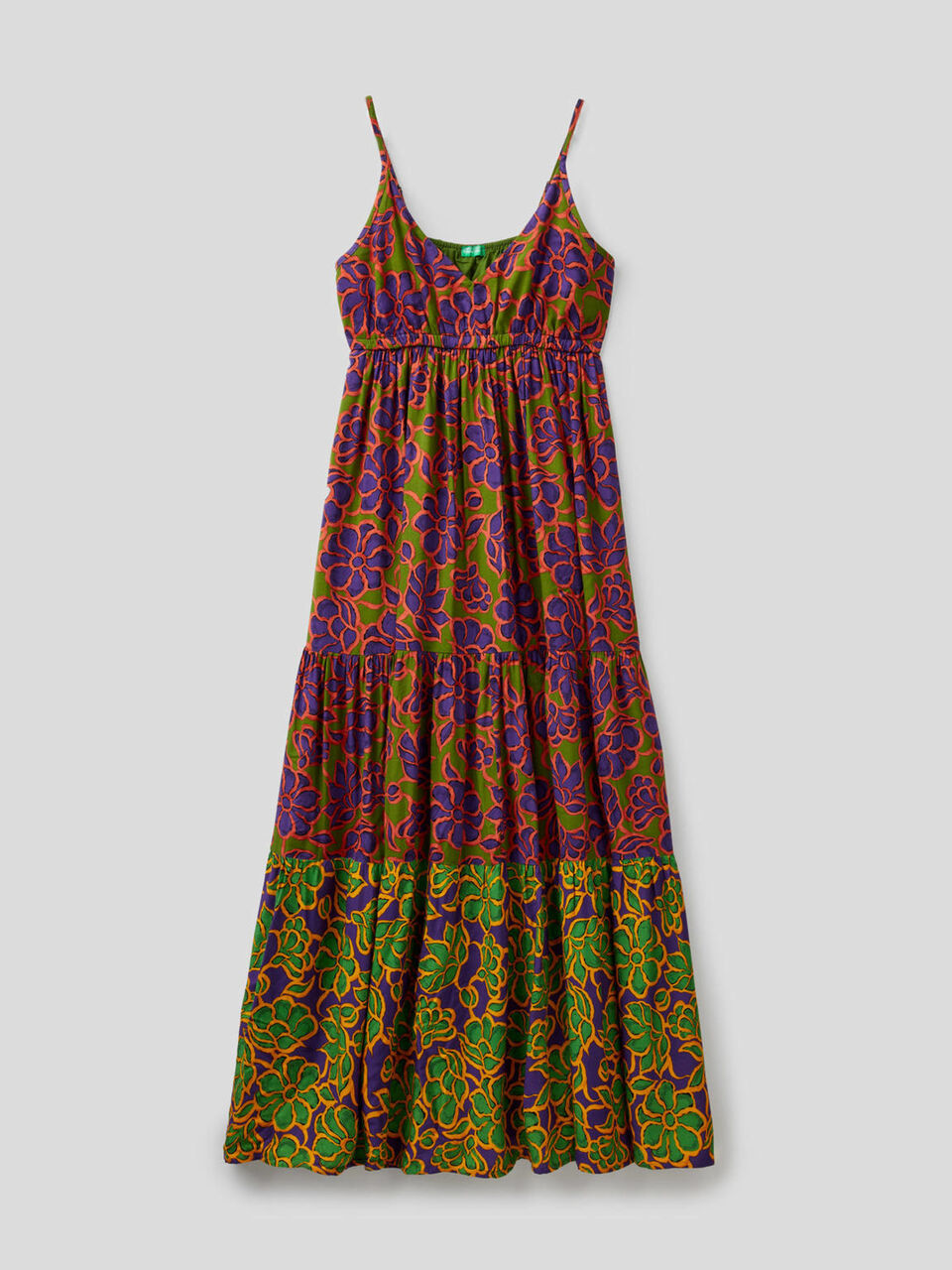 Vestido largo con tirantes image number 1