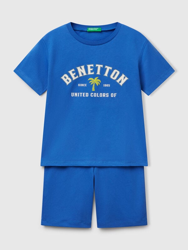 Pijama 100% algodón con logo Niño