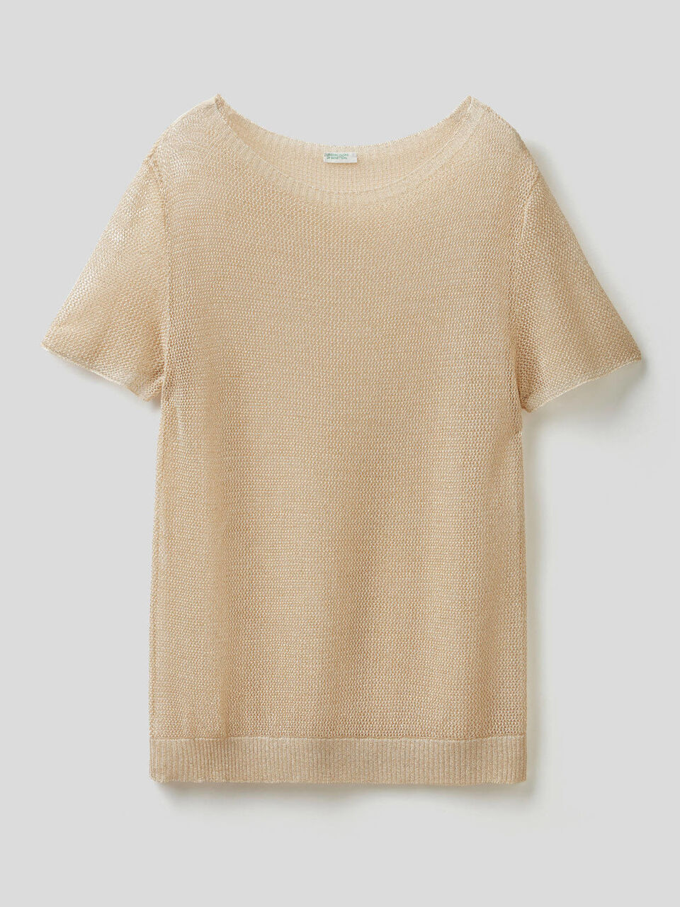 Jersey de rejilla con lúrex image number 1