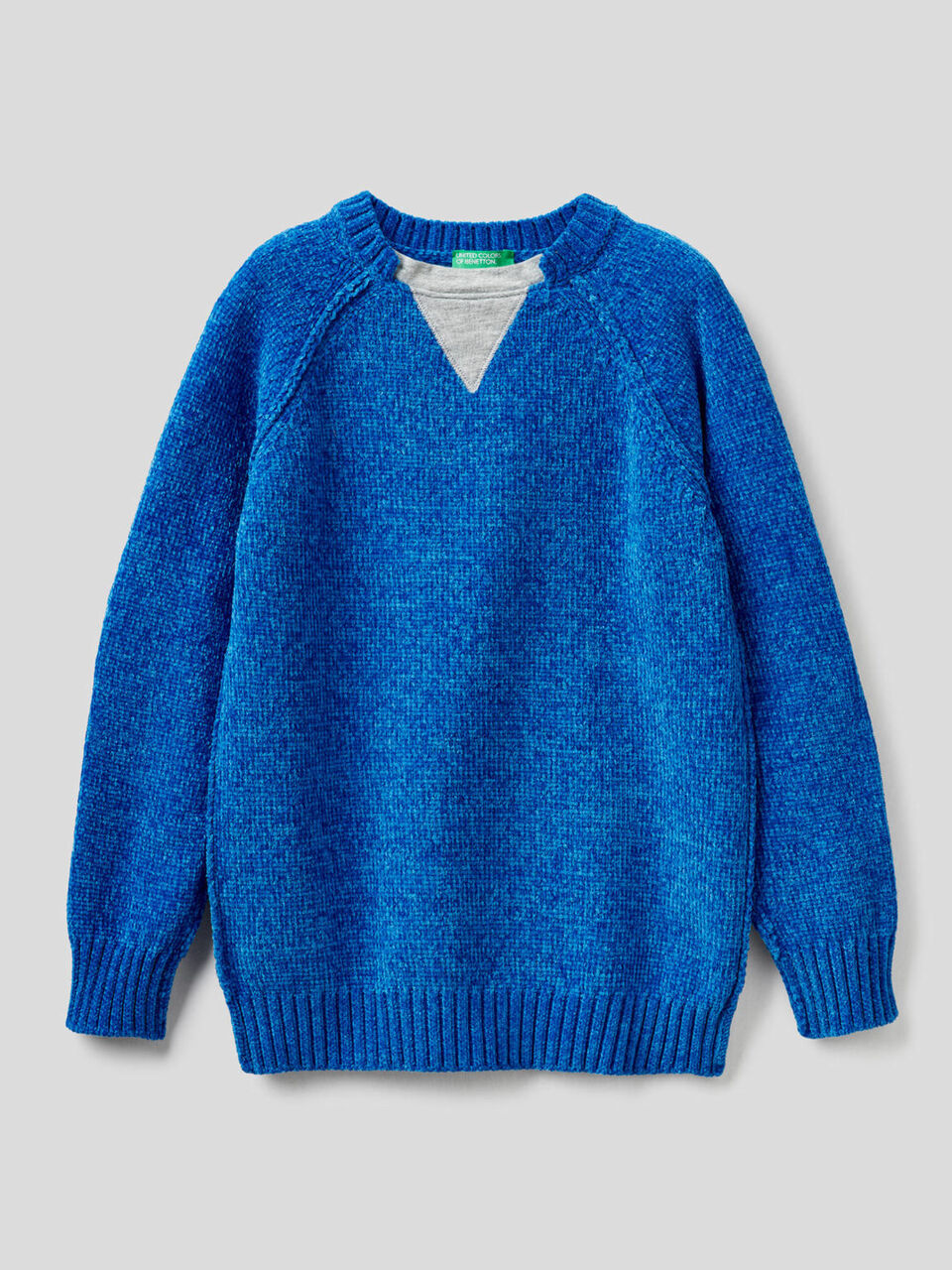 Jersey de chenilla con detalles a contraste image number 1