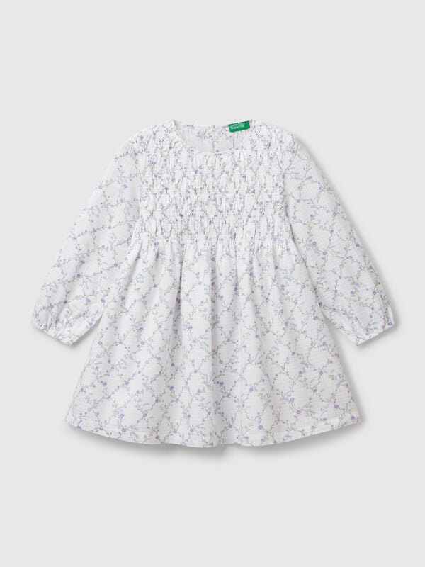Vestido de flores de algodón Niña