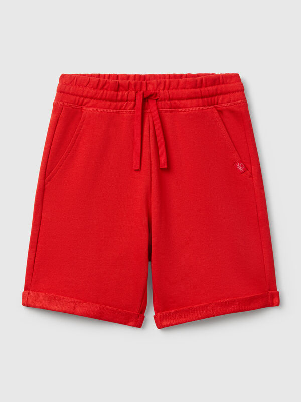 Bermudas de felpa de puro algodón Niño