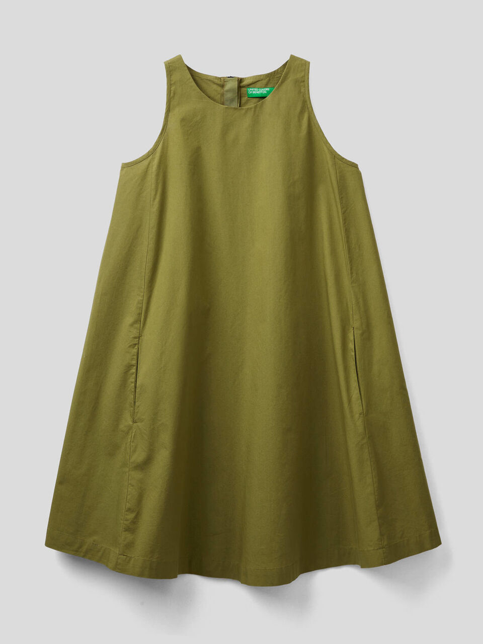 Vestido trapecio sin mangas image number 1