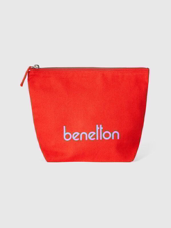 Bolso plano rojo de 100 % algodón