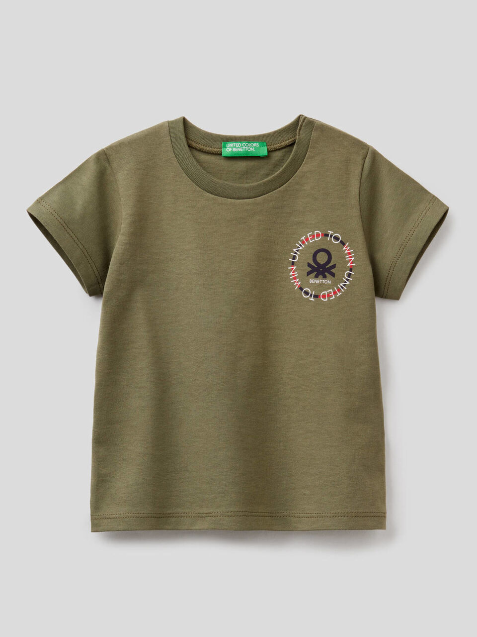 Camiseta de algodón orgánico con estampado de logotipo image number 1