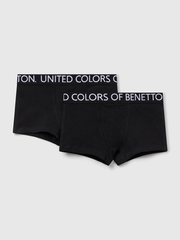 Dos boxers con elástico de marca. Niño