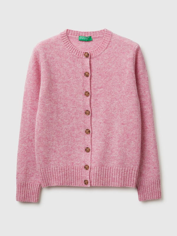 Cárdigan de pura lana Shetland Mujer