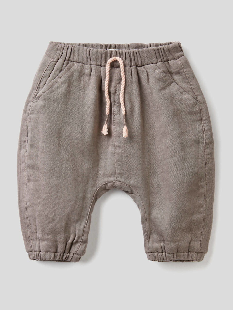 Pantalón liso de 100 % algodón image number 1