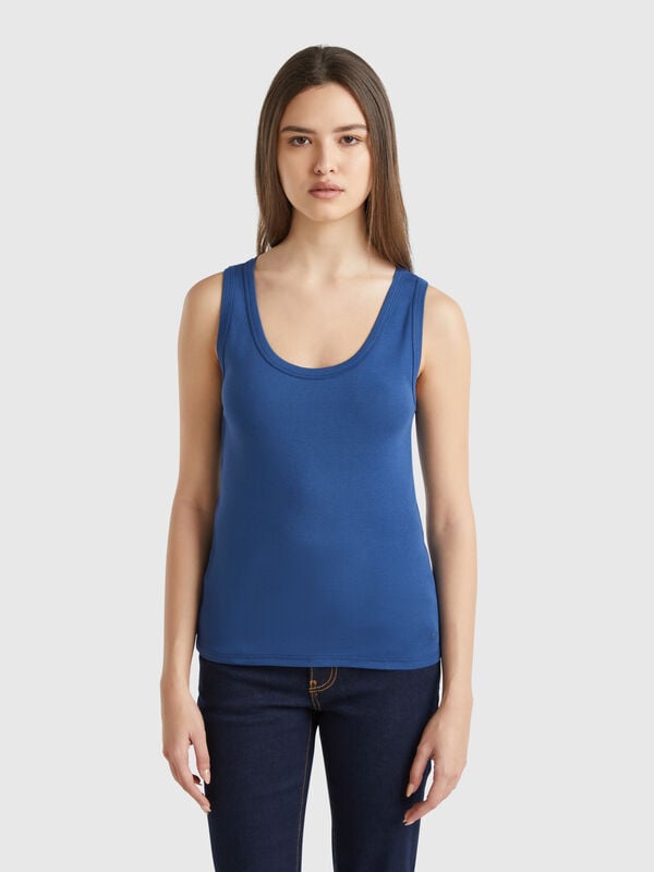 Camiseta sin mangas Air Force de puro algodón Mujer