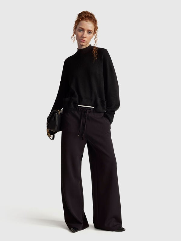 Suéter de mezcla de lana y viscosa Mujer