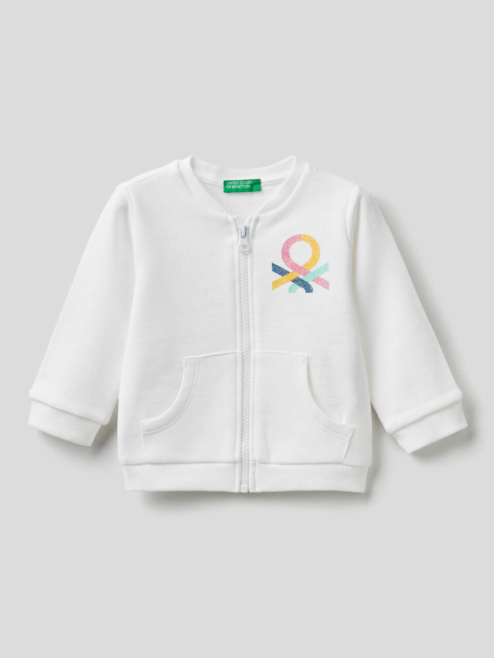 Sudadera de algodón orgánico con cremallera image number null