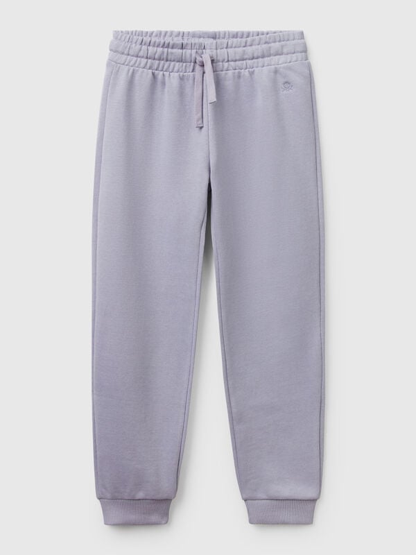 Pantalón de felpa con logotipo Niña