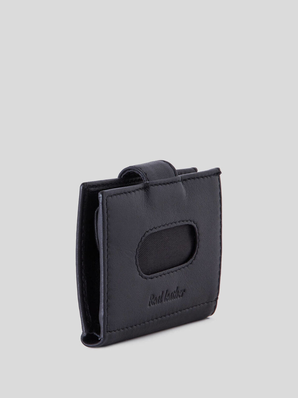 Cartera compacta de piel image number 2