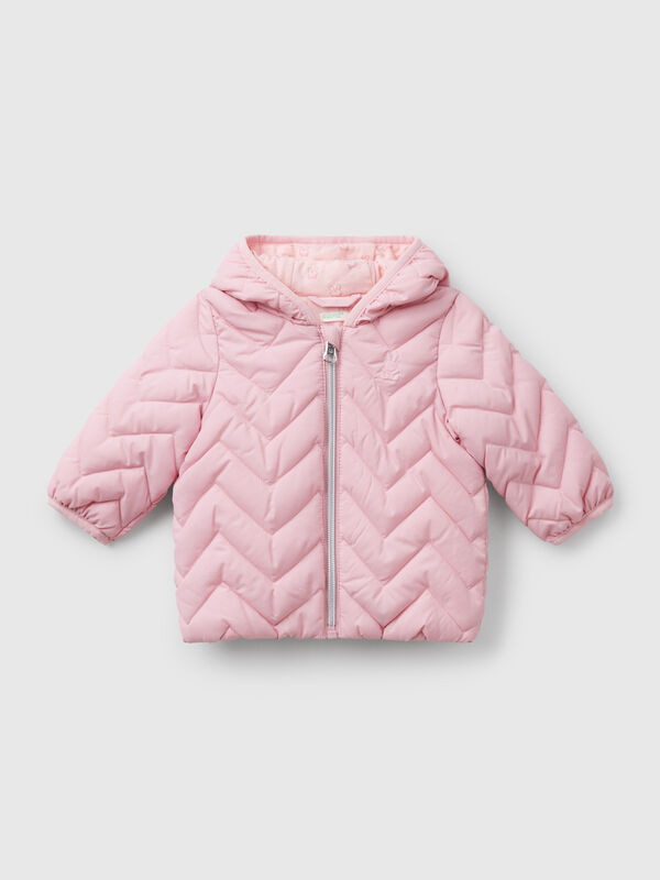 Chaqueta de plumón acolchada con orejas Recién nacidos