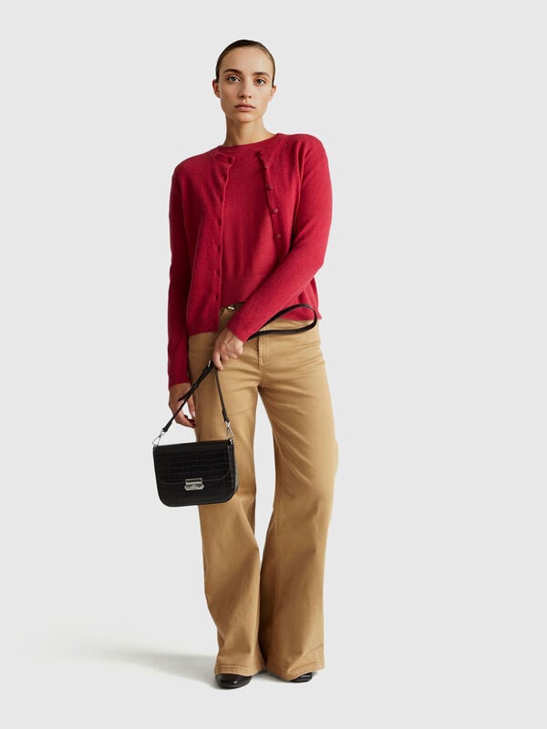 Cárdigan de mezcla de lana y cachemira Mujer