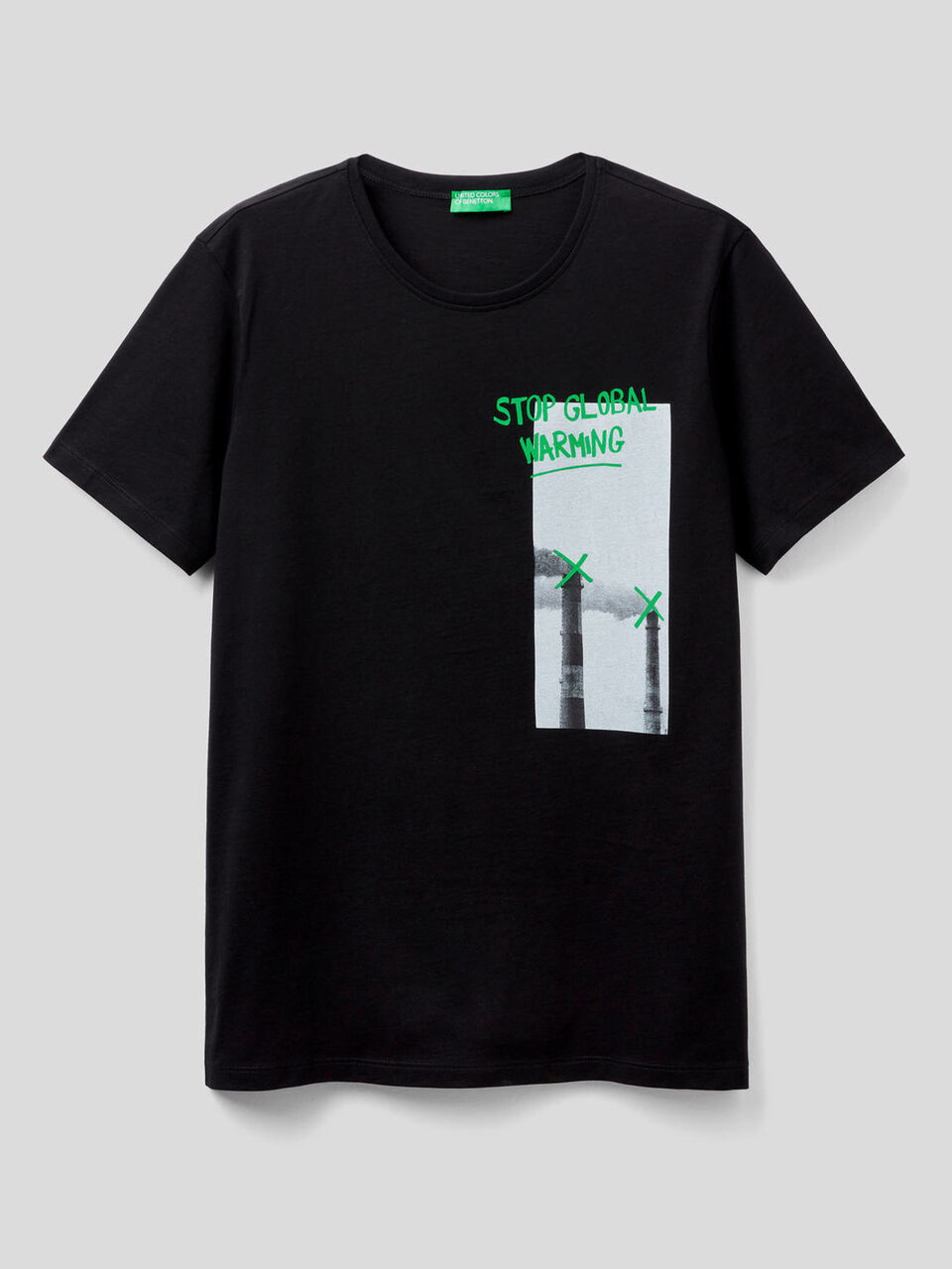 Camiseta de 100 % algodón con eslogan image number 1