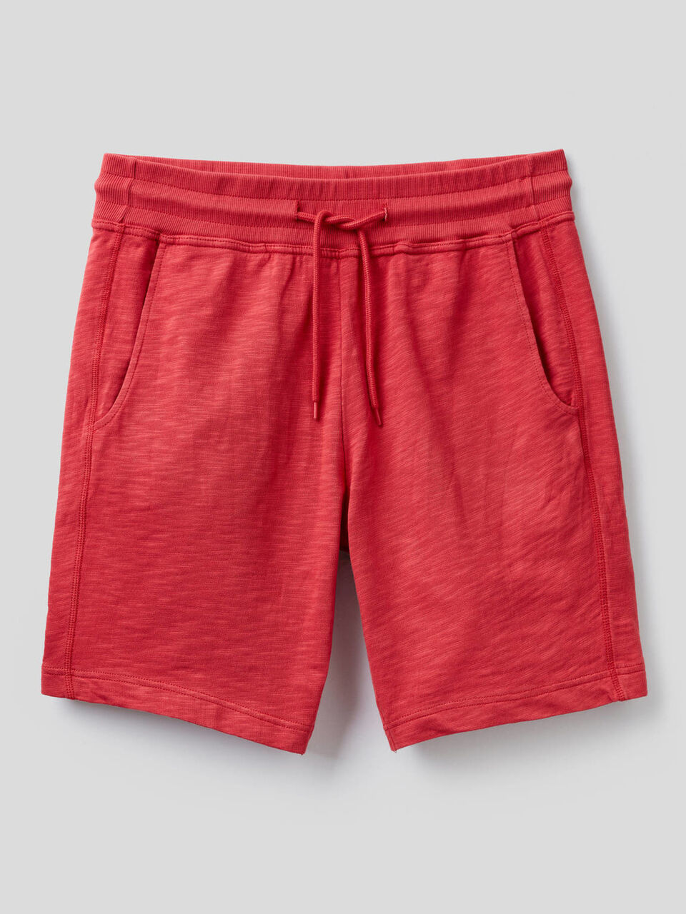 Bermudas de felpa con cordón de ajuste image number 1