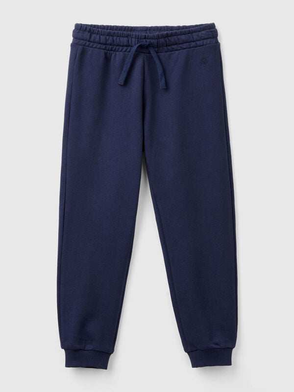 Pantalón de felpa con logotipo Niña