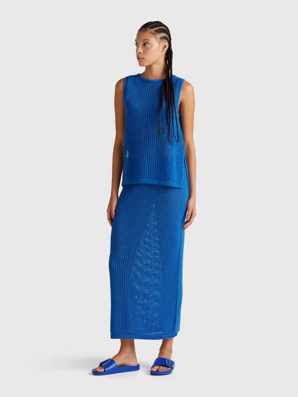 Falda punto tricot Mujer