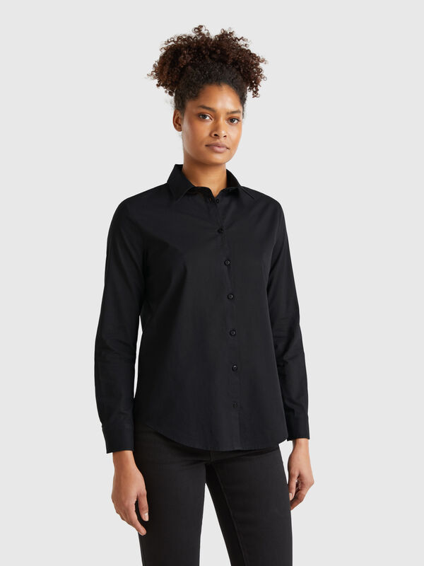 Camisa regular fit de algodón ligero Mujer
