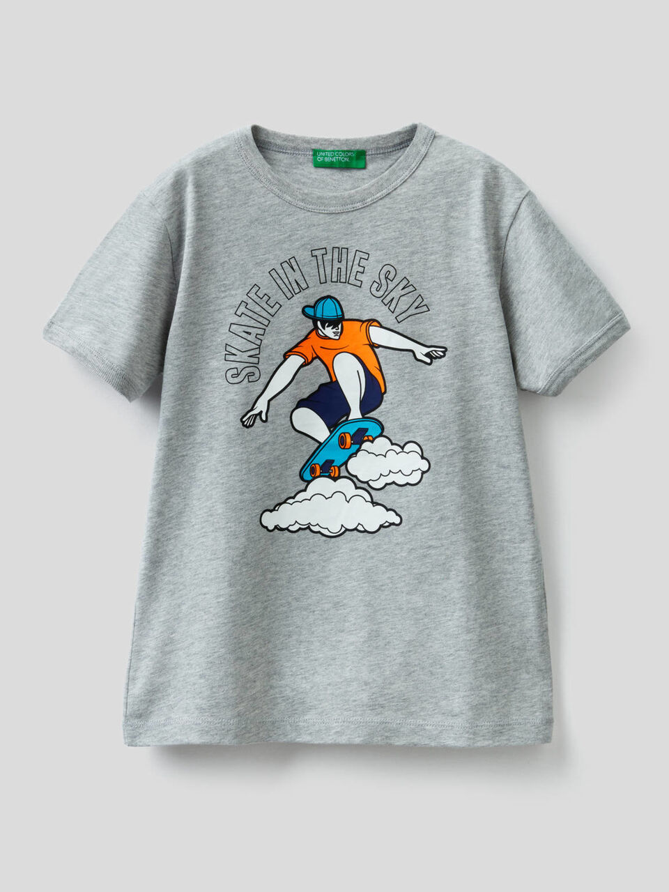 Camiseta con maxiestampado skateboard image number 1