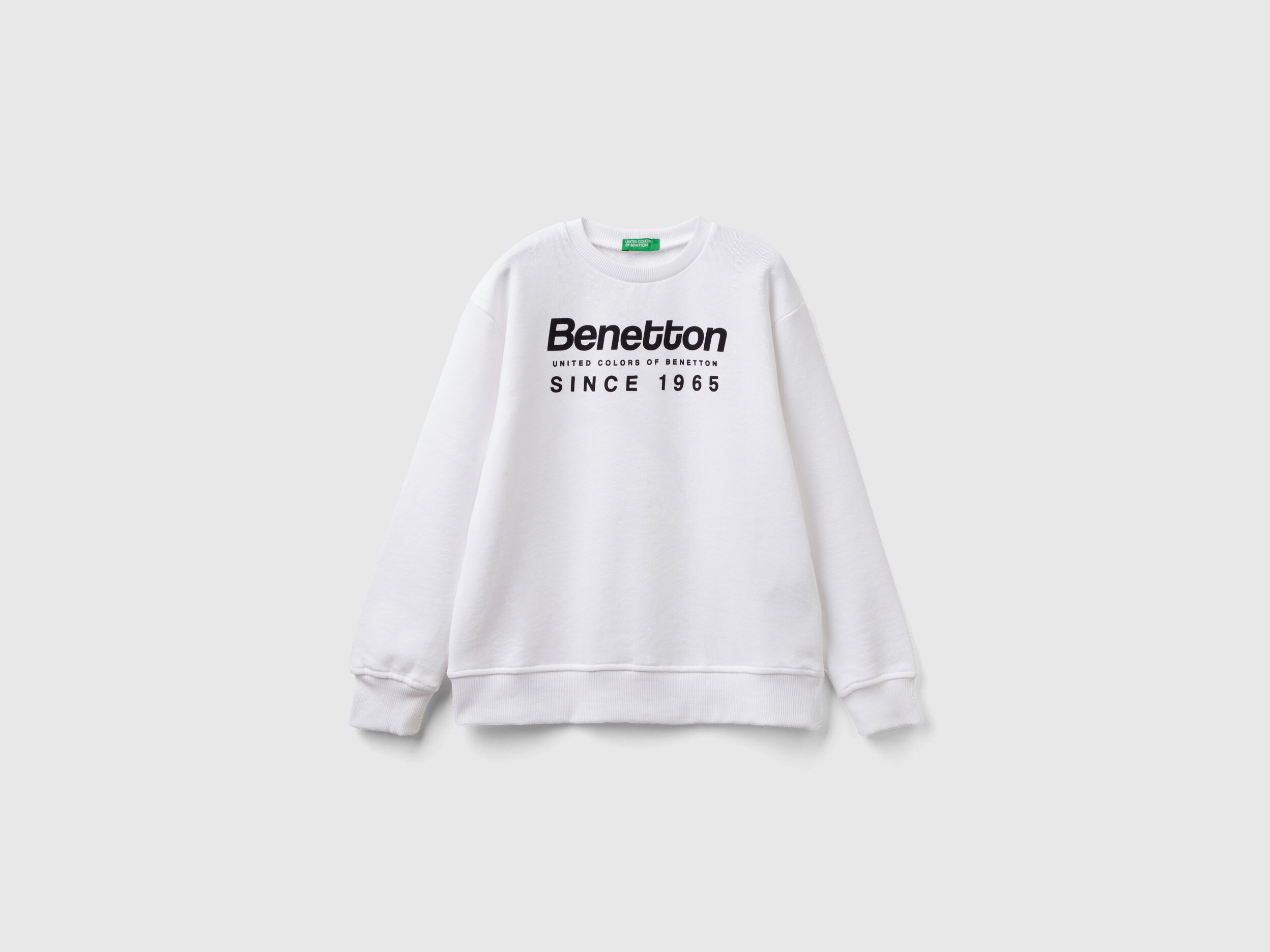 Sudadera blanca benetton deals