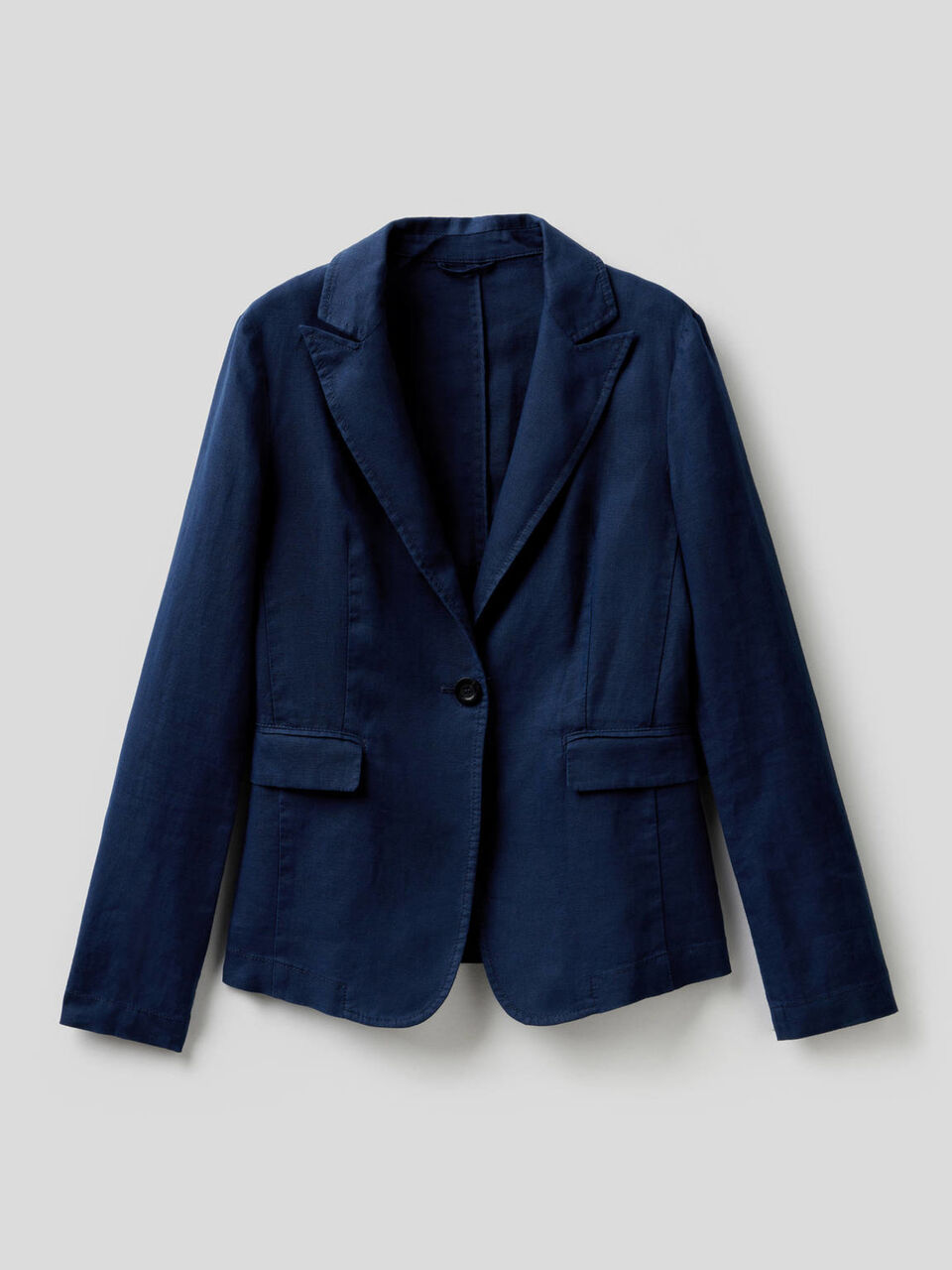 Blazer entallado de 100% lino image number 1