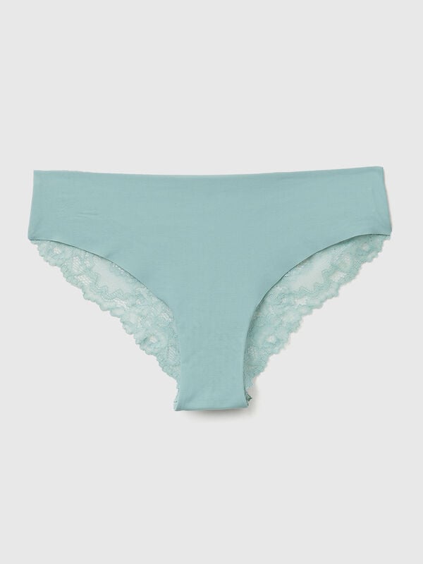 Brasileña elástica con encaje Mujer
